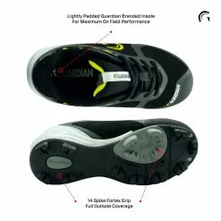 Guardian Baseball Guardian Blaze Low Rubber Molded Youth Baseball Cleats (Black/Yellow) -Jerseys Sales guardian baseball blaze low kids baseball cleats yellow pic3
