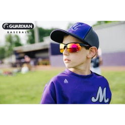 Guardian Baseball Diamond Ray Beams Adult Shield Sunglasses - Comes With Protective Case And Lens Cloth - Adult Unisex - Sports Sunglasses (Black/Red) -Jerseys Sales guardian baseball sunglasses diamond ray black red multi