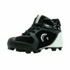Guardian Baseball Guardian Blaze Hi Rubber Molded Baseball Cleats For Boys Girls (Black/Grey/White)