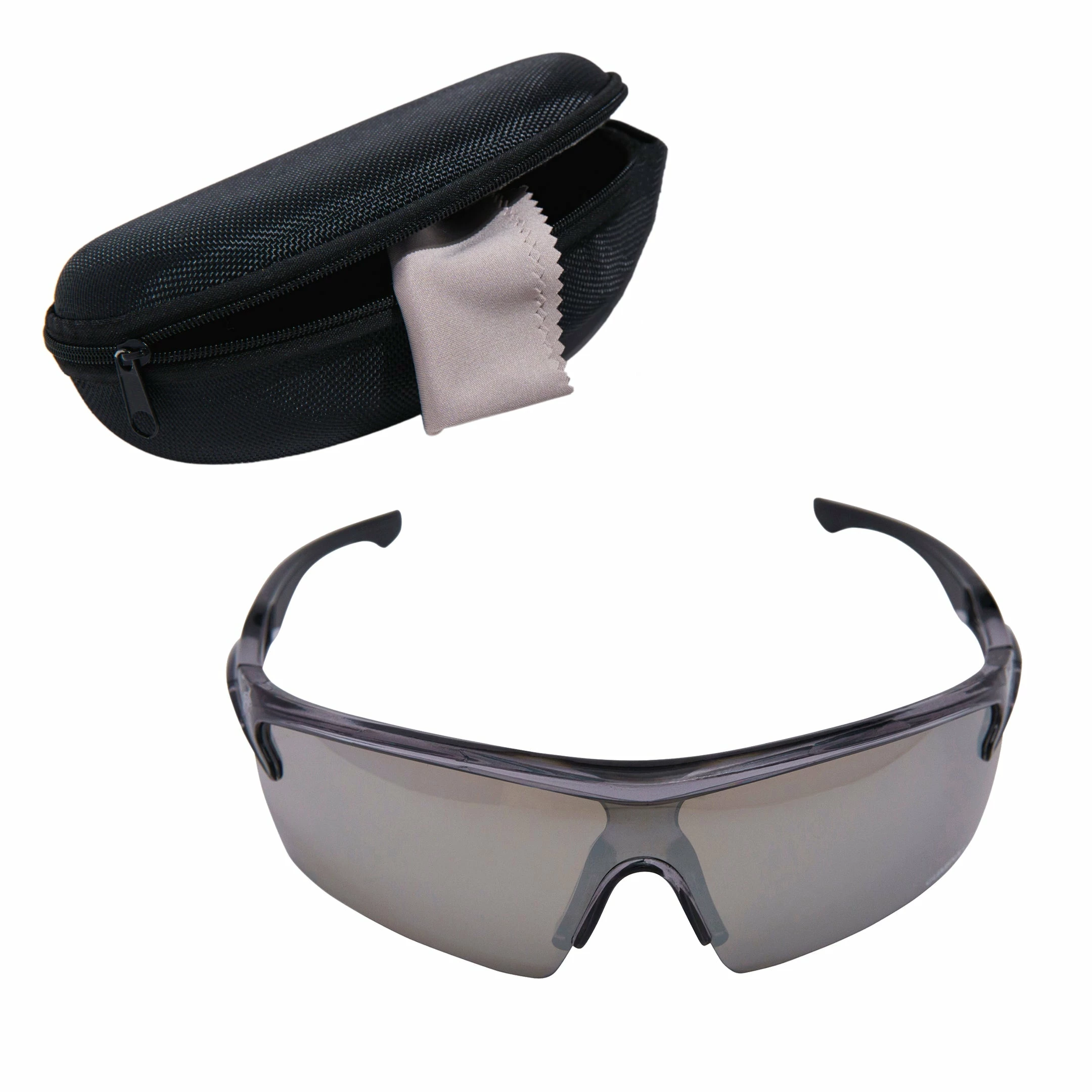 Guardian Baseball Reflector Pro Adult Shield Sunglasses - Comes With Protective Case And Lens Cloth - Adult Unisex - Sports Sunglasses (Grey/Grey) 4 Guardian Baseball Reflector Pro Adult Shield Sunglasses - Comes With Protective Case And Lens Cloth - Adult Unisex - Sports Sunglasses (Grey/Grey) - Image 2