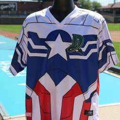 Dayton Dragons Store Dayton Dragons Captain America Replica Jersey