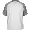 Marucci Mens Short Sleeve Baseball Cage Jacket (White) -Jerseys Sales maruccimensshortsleevebaseballcagejacket white