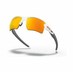 Oakley Flak 2.0 XL Men's Baseball Sunglasses, Polished, Polished (White/Fire Iridium) -Jerseys Sales qw5