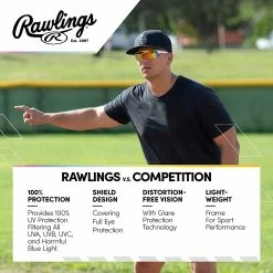 Rawlings Adult Shield Baseball Sunglasses Lightweight Sports Sun Glasses For Running, Softball, Rowing, Cycling (White/Gray) 28 Rawlings Adult Shield Baseball Sunglasses Lightweight Sports Sun Glasses For Running, Softball, Rowing, Cycling (White/Gray) -Jerseys Sales raws 10252451.qts white orange 6 d3fcf218 3873 4f60 9804 664ceca74717