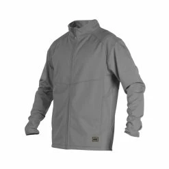 Rawlings Adult Gold Collection Mid-Weight Full-Zip Batting Practice Coaches Jacket (Gray))
