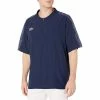 Rawlings Launch Short Sleeve Men's Cage Batting Practice Jacket (Navy) -Jerseys Sales raws lnccjn93 ssjacket navy main