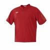 Rawlings Launch Short Sleeve Youth Boy's Cage Batting Practice Jacket (Scarlet) -Jerseys Sales raws ylnccjs89 ssjacket scrlt main
